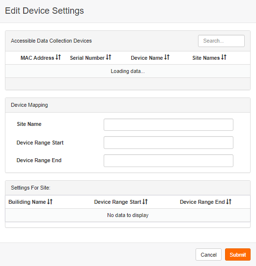 Edit device settings